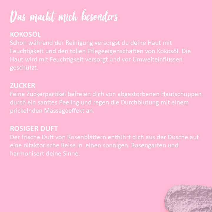 3in1 Dusch-Fluff Rosengarten von Puremetics Infos2