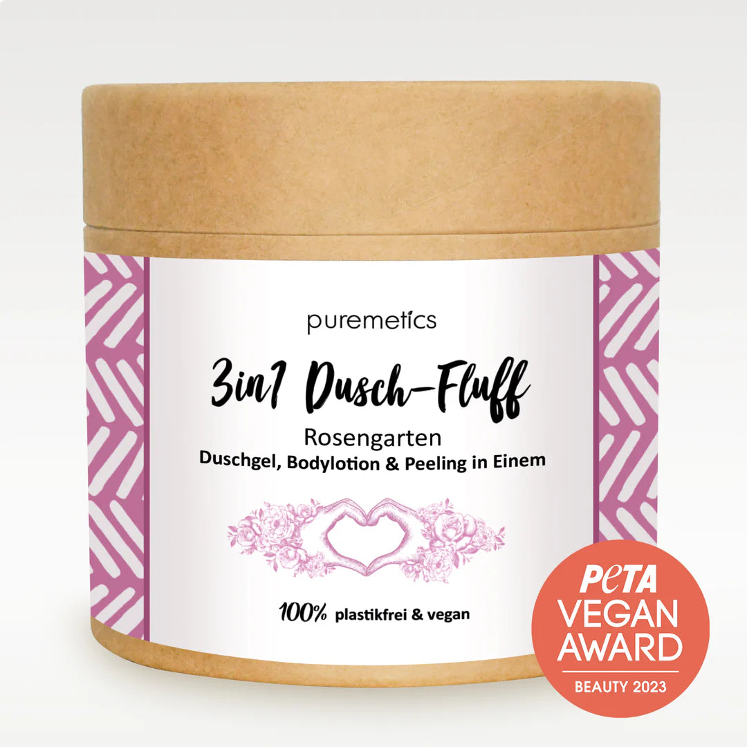 3in1 Dusch-Fluff Rosengarten von Puremetics