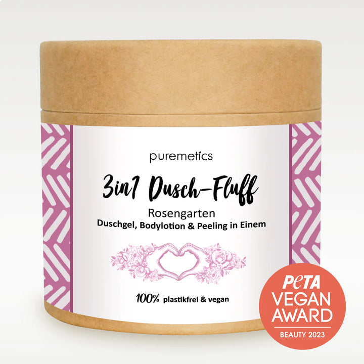 3in1 Dusch-Fluff Rosengarten von Puremetics
