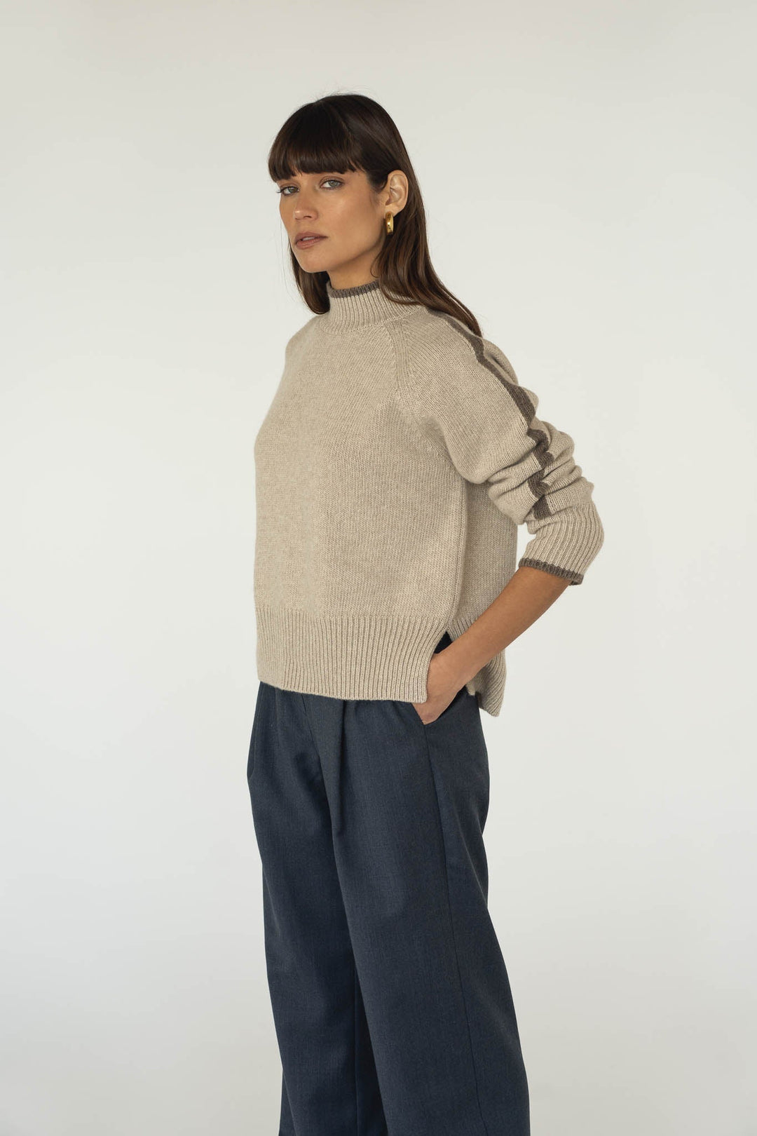 Agnes Wool Sweater Beige 2