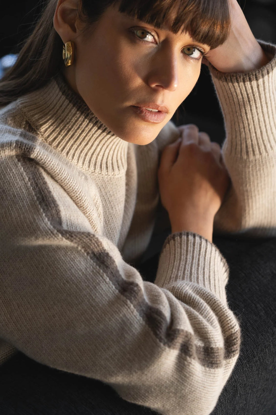 Agnes Wool Sweater Beige von Näz 5