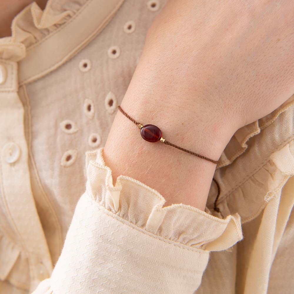 Armband Edelsteinkarte Granat von A Beautiful Story