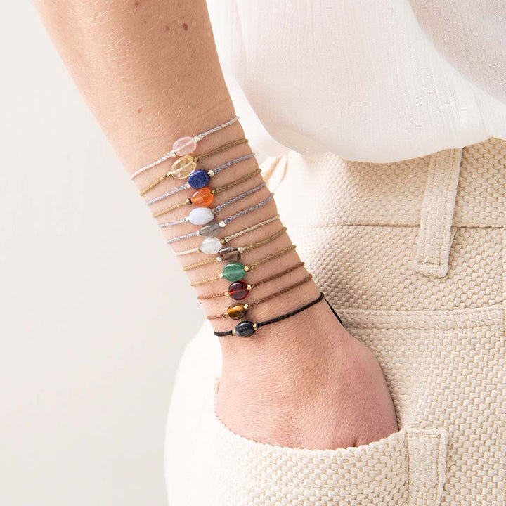 Armband Edelsteinkarte Granat von A Beautiful Story