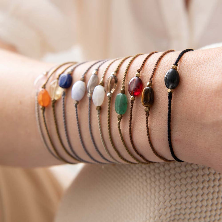 Armband Edelsteinkarte Granat von A Beautiful Story