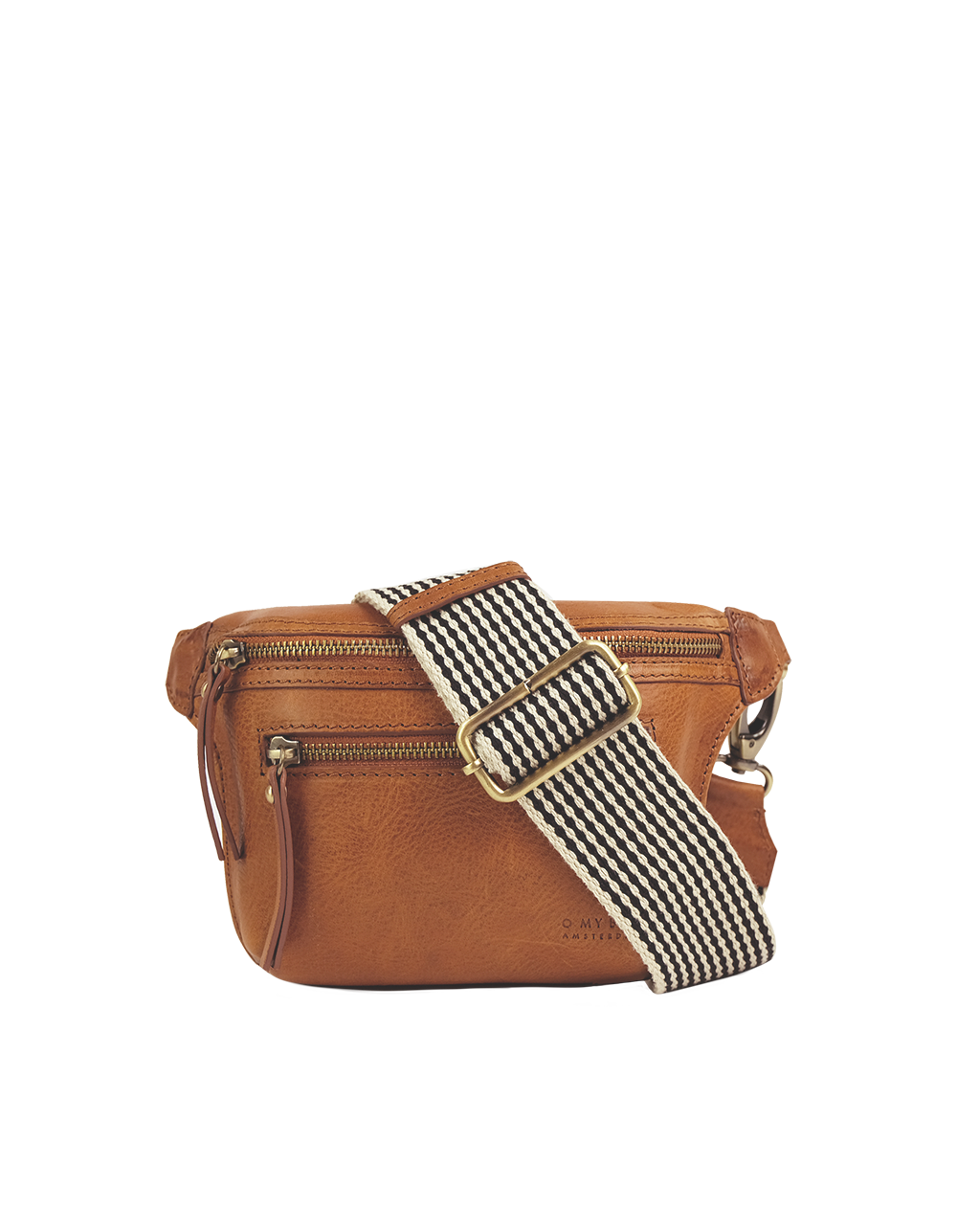 Bauchtasche vegan Becks Bum Bag Apple Leather Cognac von O MY BAG