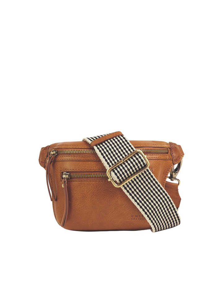 Bauchtasche vegan Becks Bum Bag Apple Leather Cognac von O MY BAG
