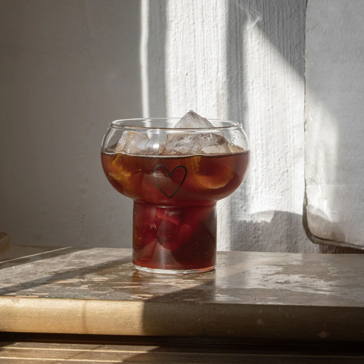 Bubble Glas Herz von Eulenschnitt Tee