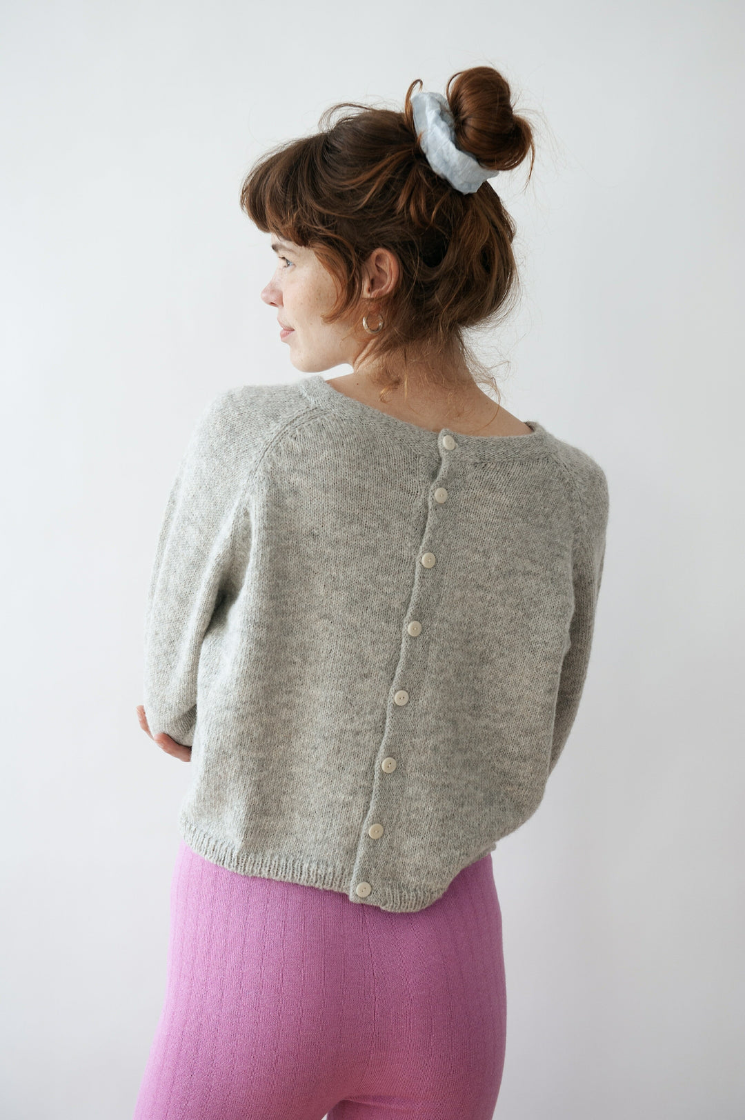 Cardigan Dolores Knit Undyed Light Grey von Jungle Folk 2