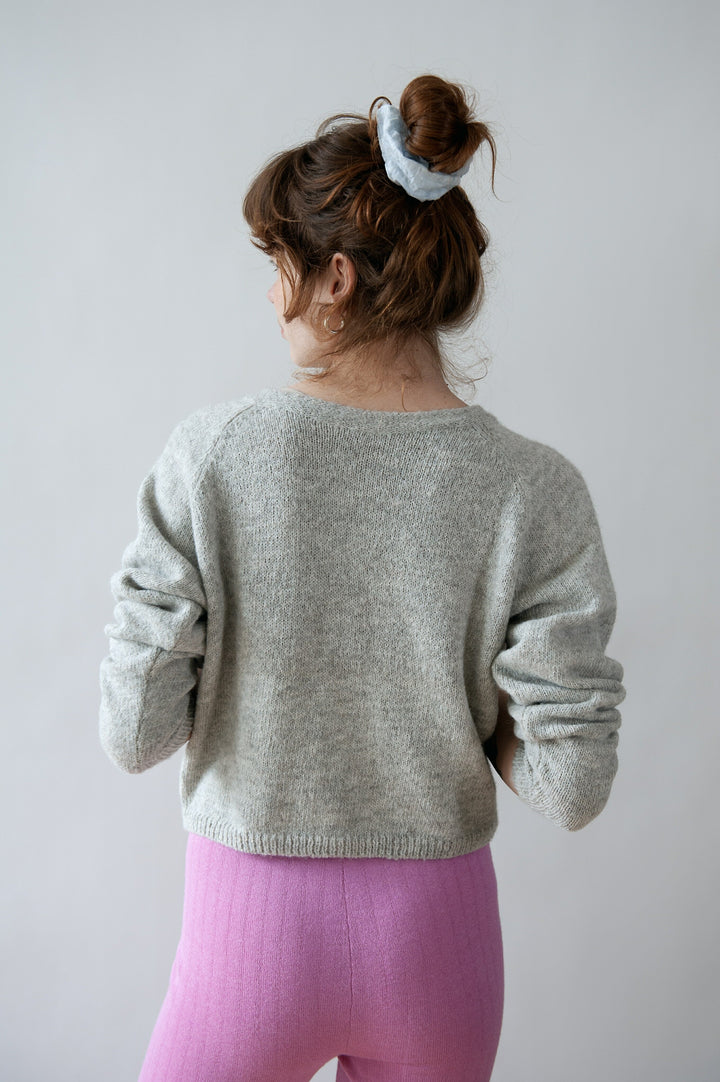 Cardigan Dolores Knit Undyed Light Grey von Jungle Folk 3