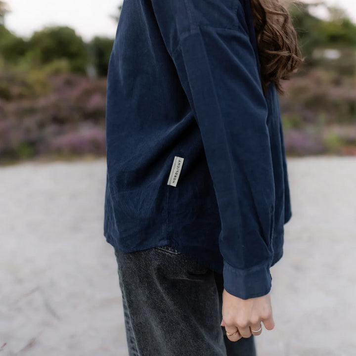 Cord Bluse Ruby Dunkelblau von Nordlicht 5