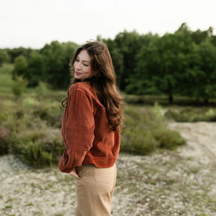 Cordjacke Silja Karamellbraun von Nordlicht 3