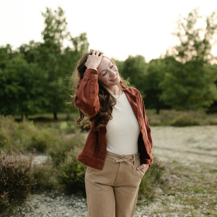 Cordjacke Silja Karamellbraun von Nordlicht 4