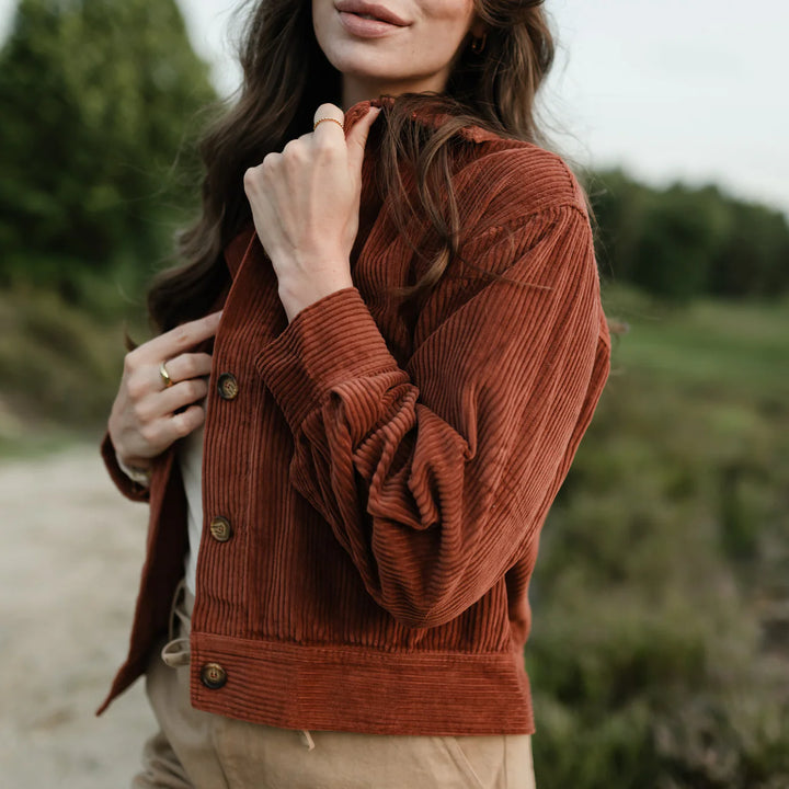 Cordjacke Silja Karamellbraun von Nordlicht