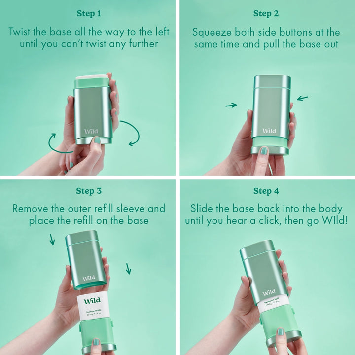 Deodorant Starterset Minze & Aloe Vera für Herren von Wild Anleitung