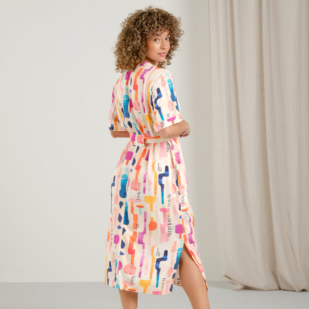 Dress Kallvik Summer Abstract Multi Color von dedicated