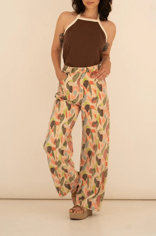 Elsa Printed Denim Trousers von Näz 2