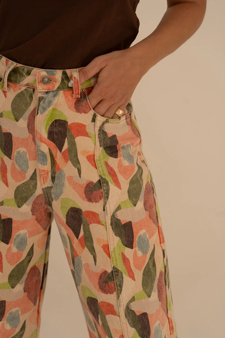 Elsa Printed Denim Trousers von Näz 5