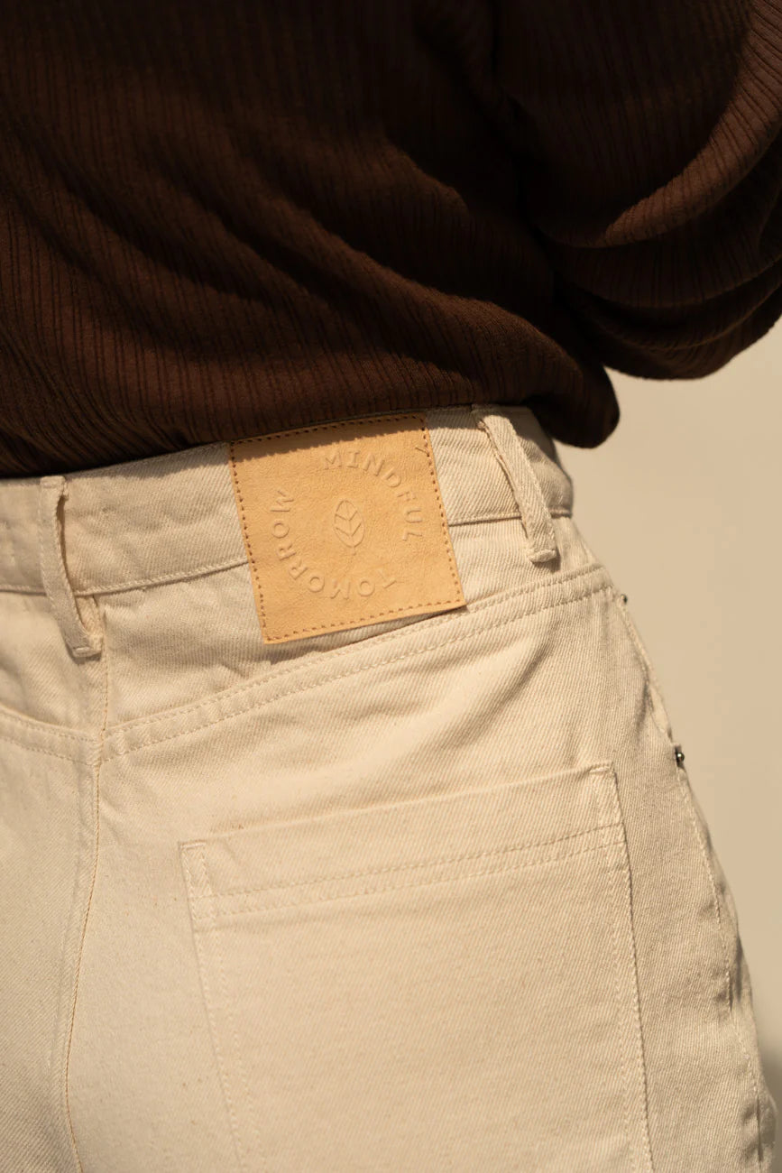 Elsa White Denim Trousers von Näz 3