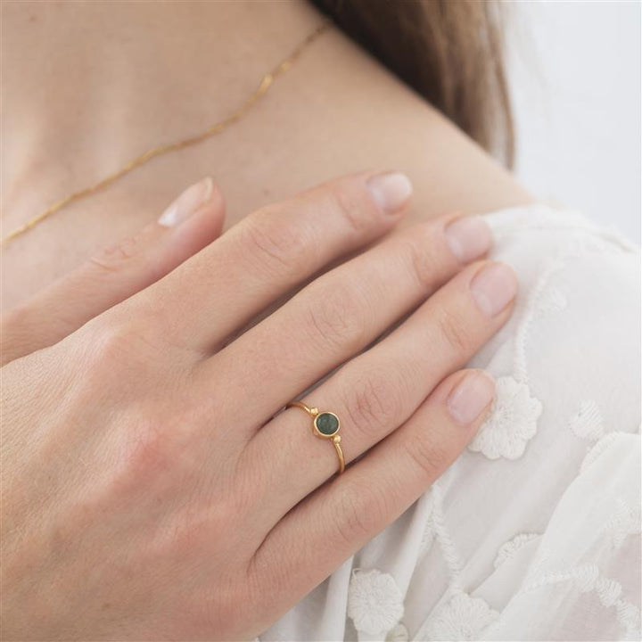 Faithful Aventurin Gold Ring von A Beautiful Story