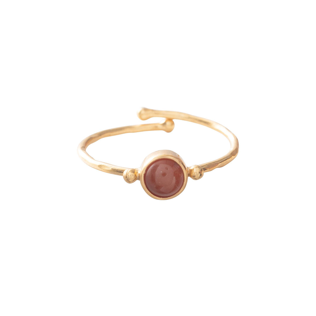 Faithful Karneol Gold Ring von A Beautiful Story