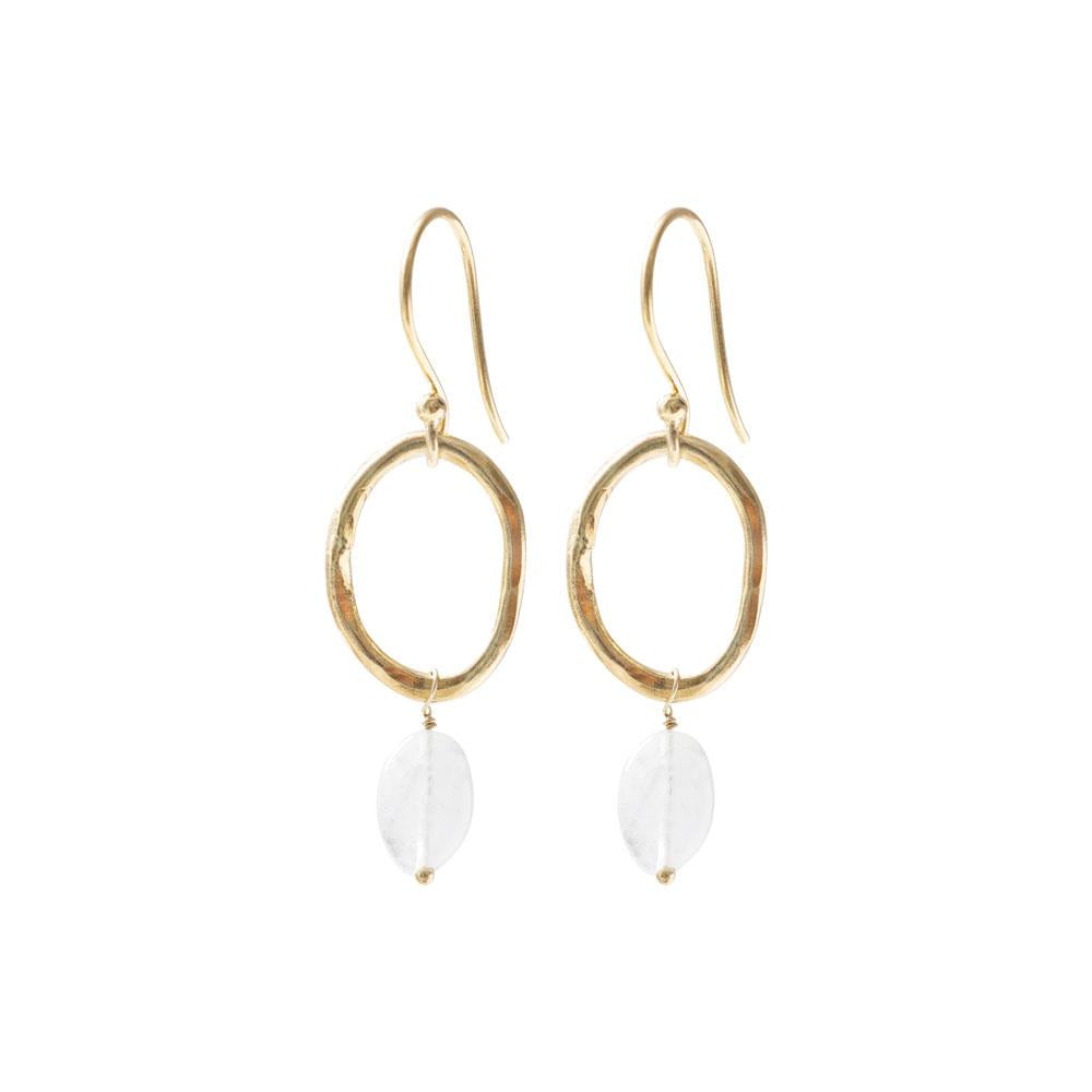 Graceful Mondstein Gold Ohrringe von A Beautiful Story