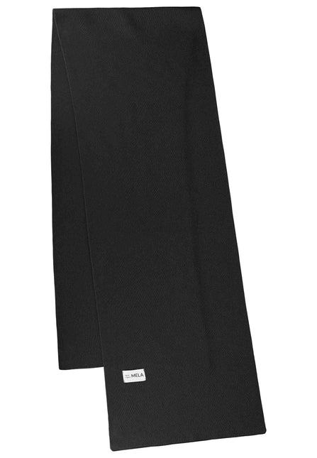 Jacquard Rippstrick Schal ASMEE schwarz von MELA 4