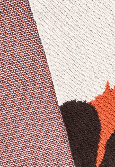 Jacquard Rippstrick Schal Artist Edition Maggie multicolor sun von MELA 7