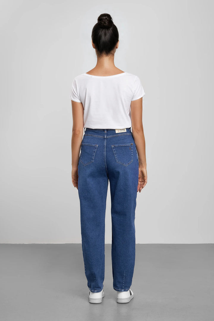 Jeans BEL:LA Balloon High Waist Medium Blue von Feuervogl 3