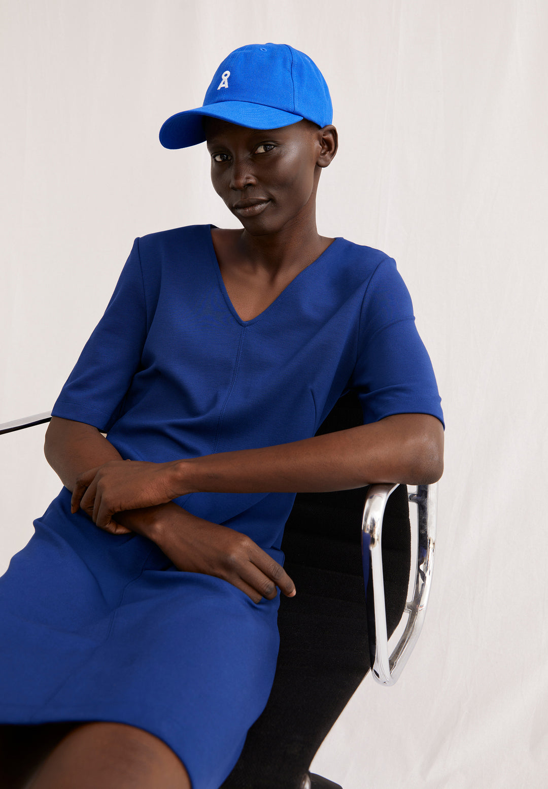 Jerseykleid LESJAA Blue Noon von Armedangels mit Cap 6