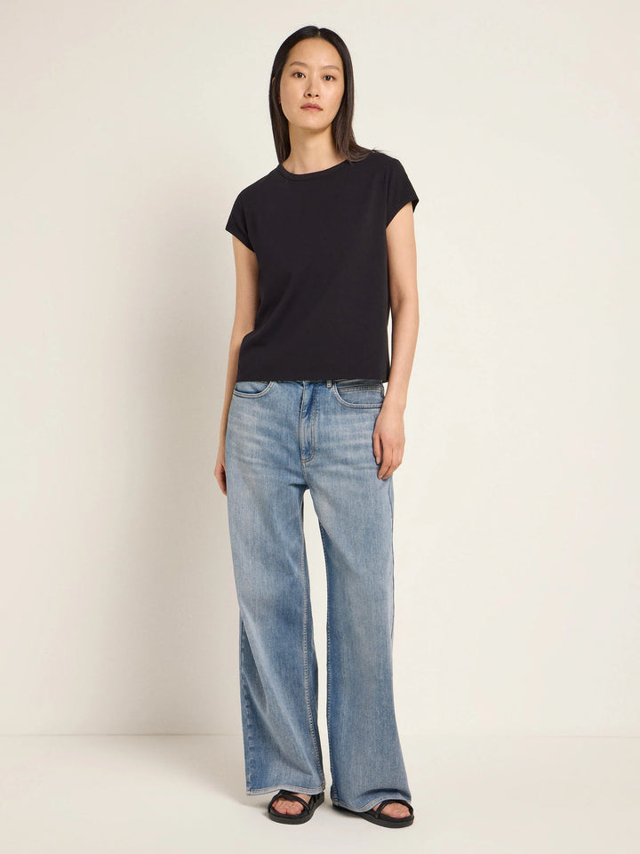 Kurzarmshirt GOTS Black von Lanius 3