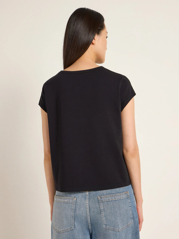 Kurzarmshirt GOTS Black von Lanius 5