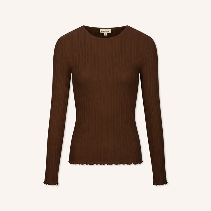 Langarmshirt Maja Braun von Nordlicht 2