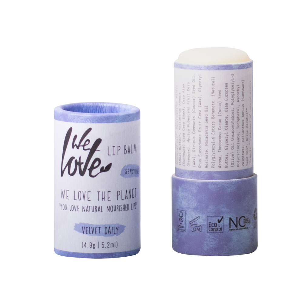 Lip Balm Velvet Daily von We Love The Planet offen