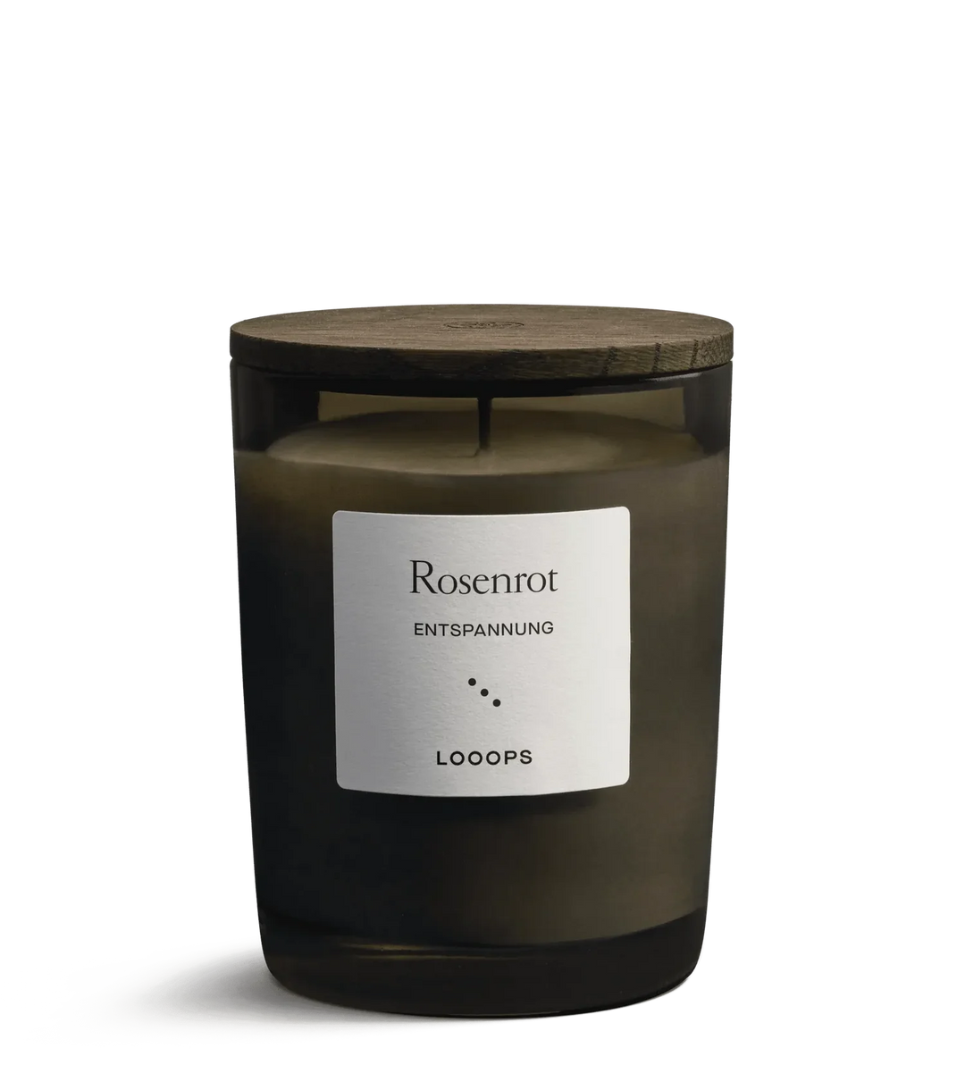 Duftkerze Rosenrot mit Deckel 250g von Looops