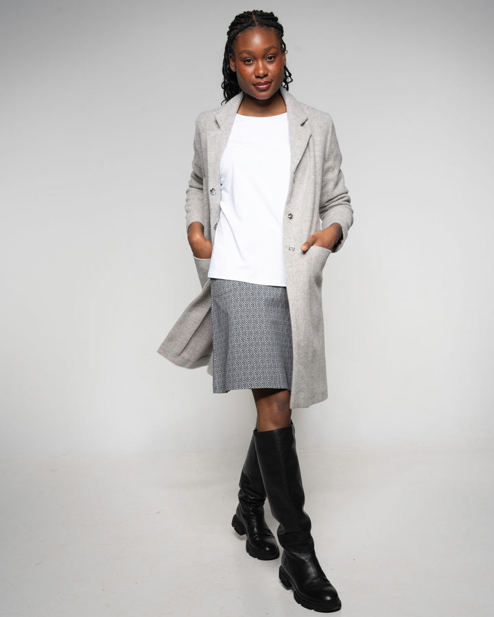 Mantel Alpaca Coat stone von Alma & Lovis 2