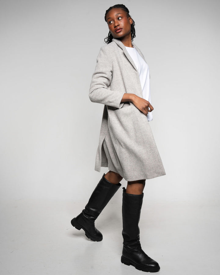 Mantel Alpaca Coat stone von Alma & Lovis 3