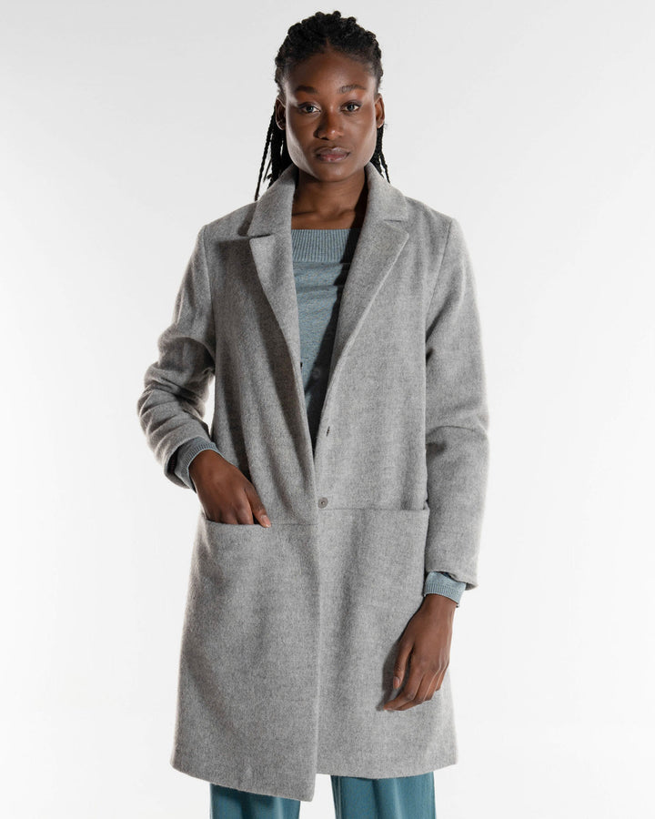 Mantel Alpaca Coat stone von Alma & Lovis 6