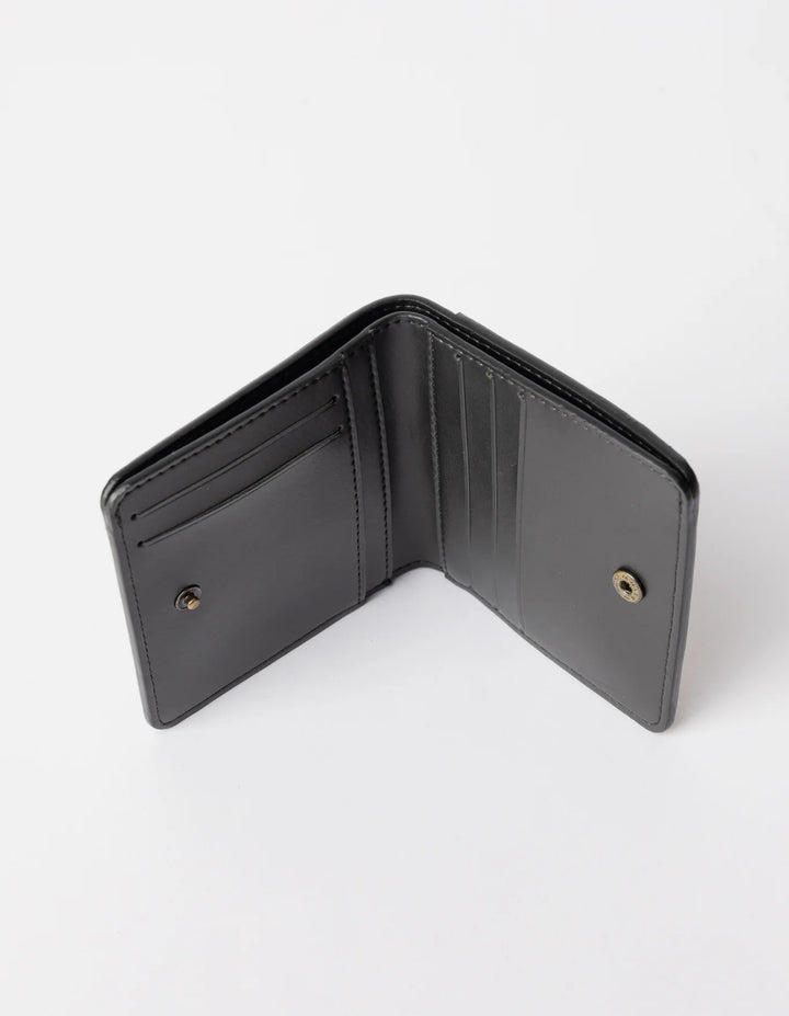 Portemonnaie Alex Fold Over Wallet Apple Leather Black von O MY BAG 2