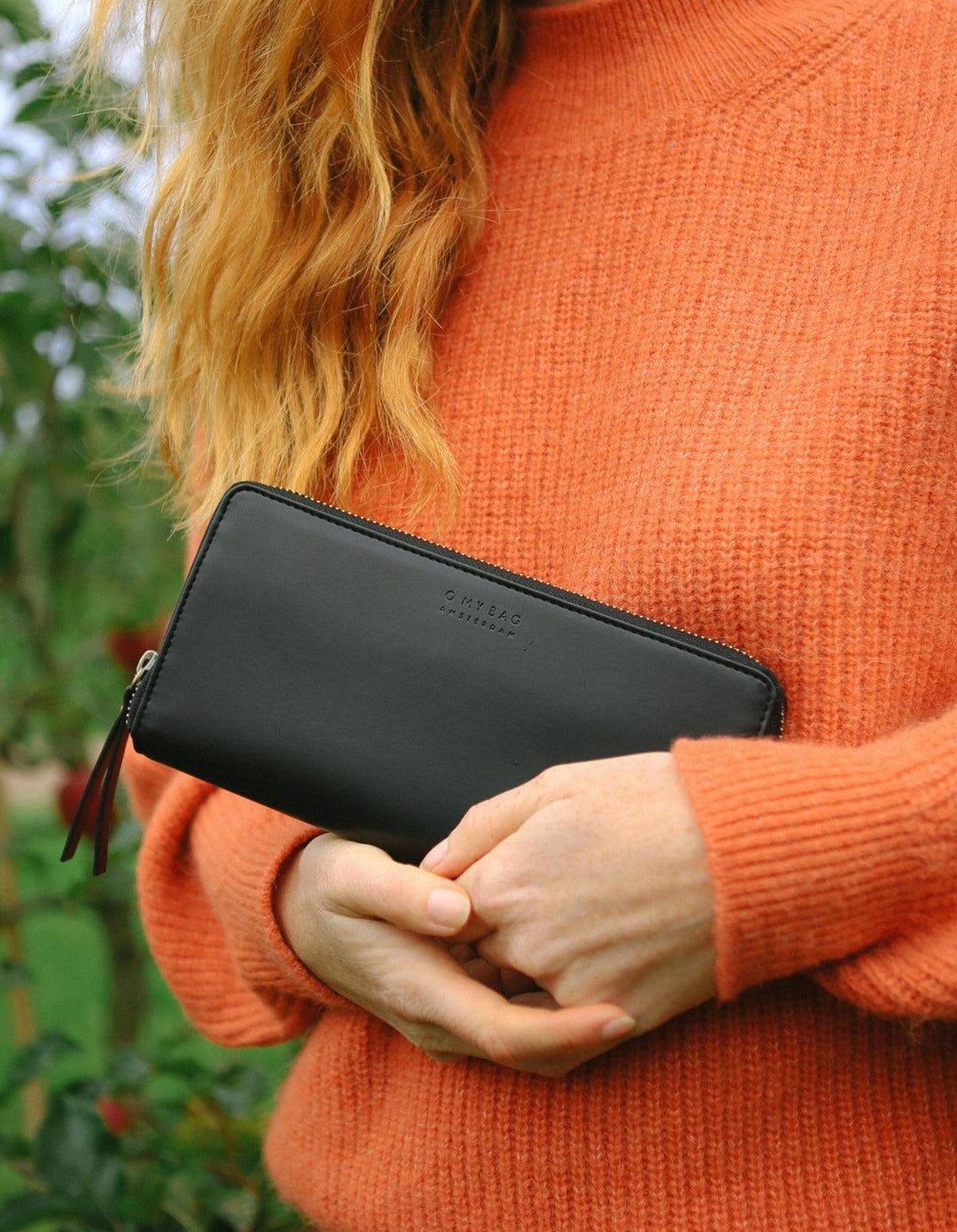 Portemonnaie vegan Sonny Wallet Apple Leather Black von O MY BAG 2