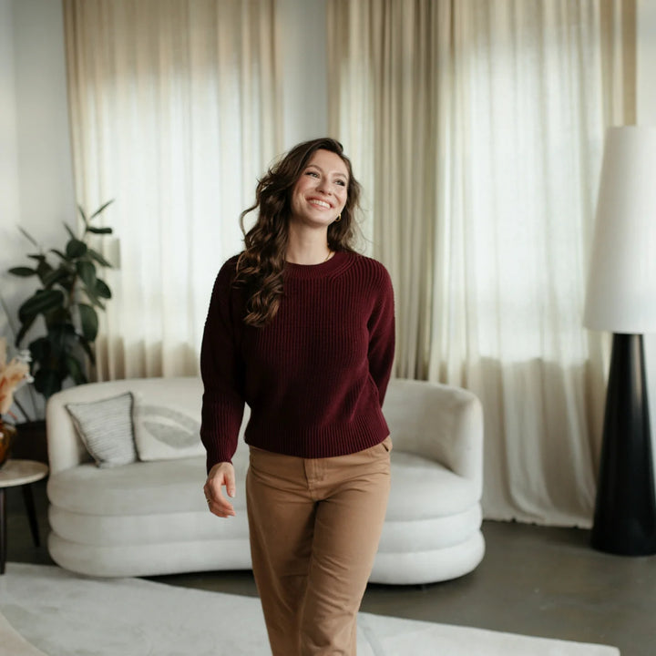 Pullover Mara Dunkelrot von Nordlicht 5