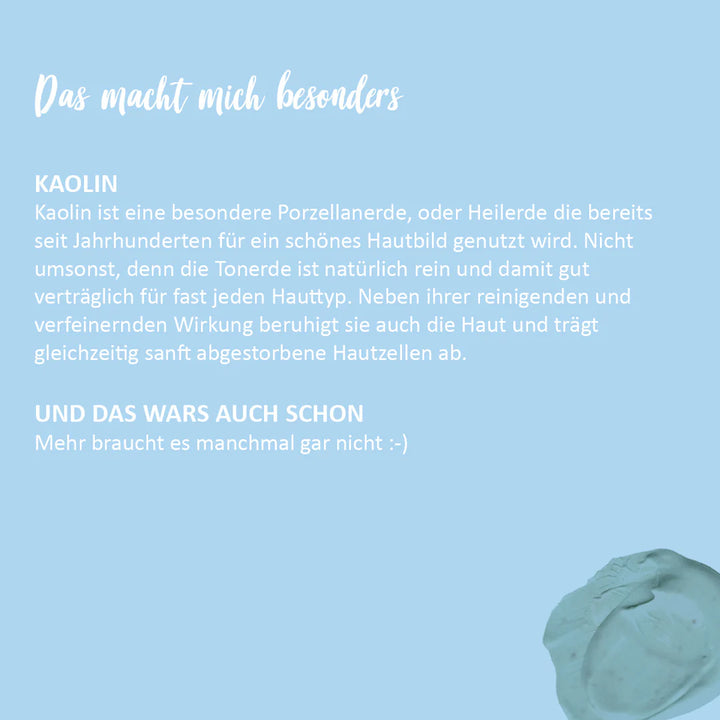 Tonerdemaske Gesichtspackung Mineralton Blau von Puremetics Infos