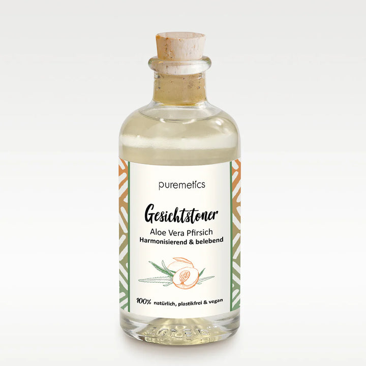 Gesichtstoner Aloe Vera Pfirsich - Sanfte Reinigung und Feuchtigkeit