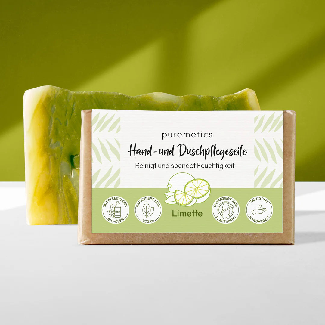 Hand- & Duschpflegeseife Limette von Puremetics