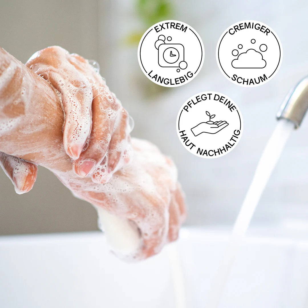 Hand Duschpflege Seife Vanille von Puremetics Infos2