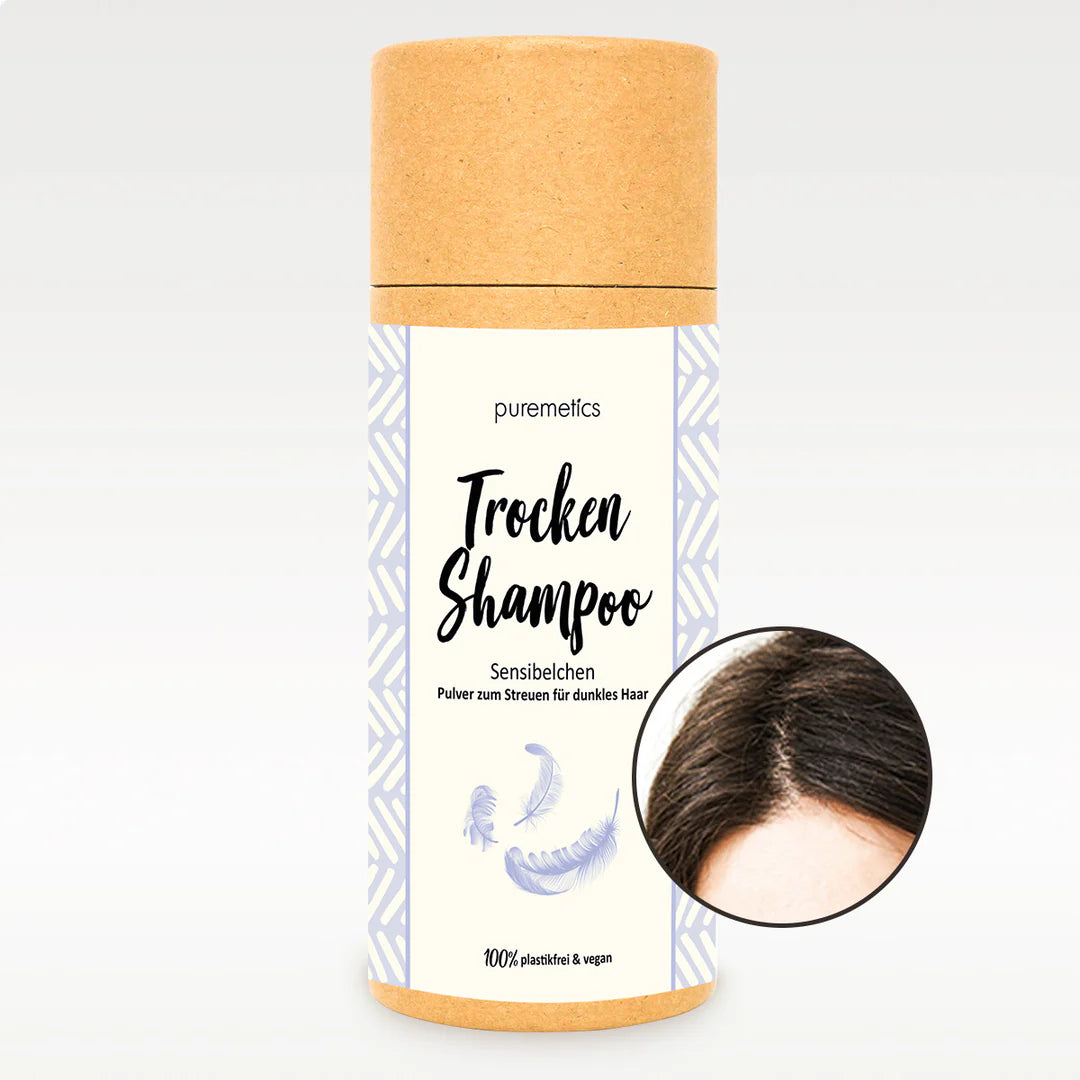 Trockenshampoo Sensibelchen dunkles Haar von Puremetics