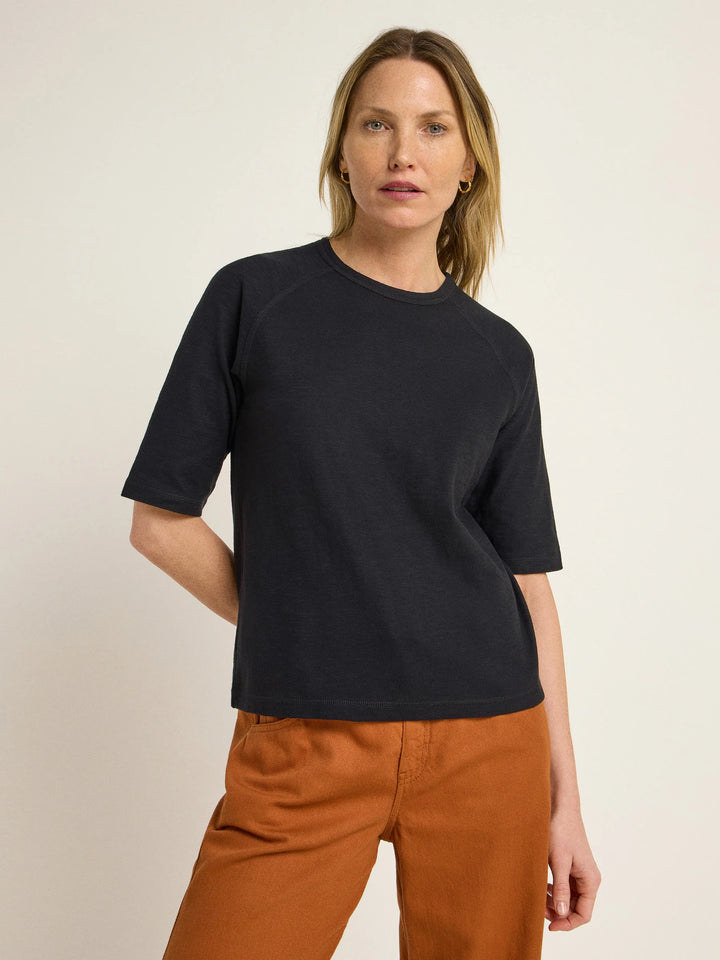 Raglanshirt GOTS Black von Lanius