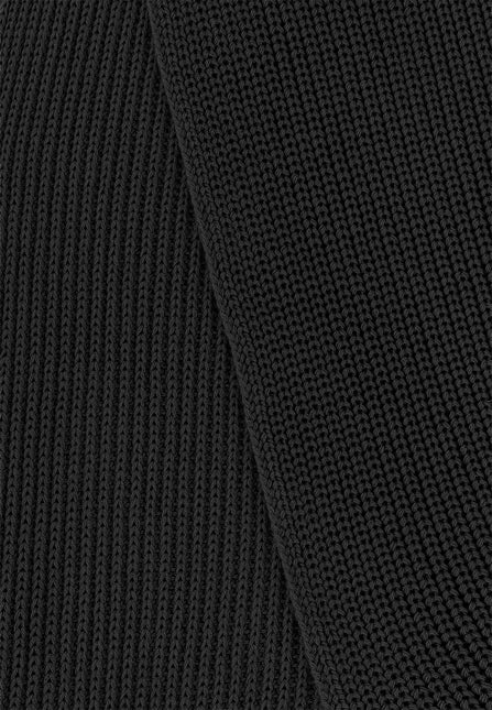 Rippstrick Schal NAGNA schwarz von MELA 4