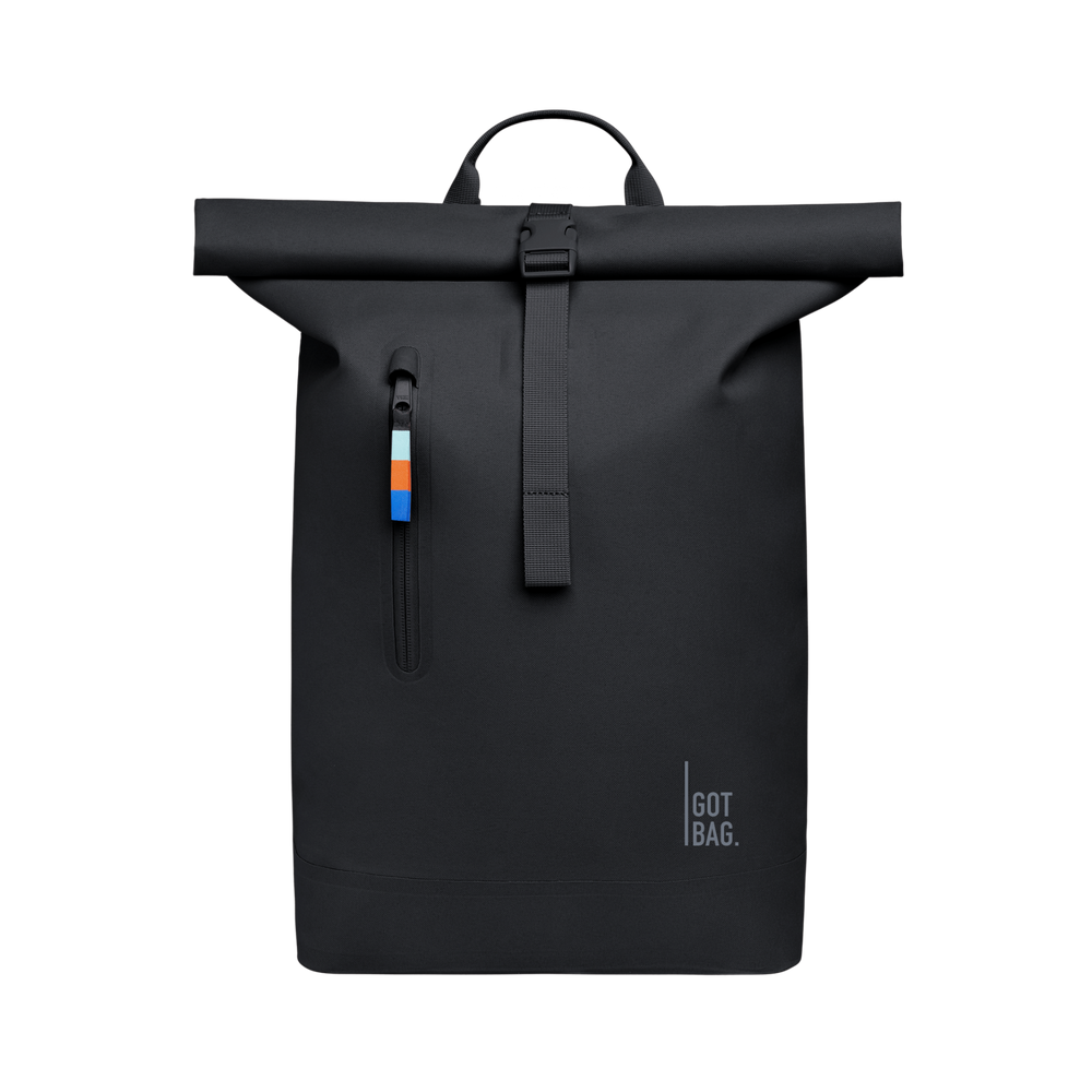 Rucksack Rolltop Lite 2.0 aus Meeresplastik Black von Got Bag 1