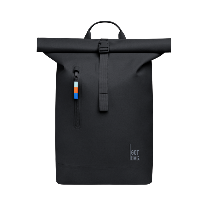 Rucksack Rolltop Lite 2.0 aus Meeresplastik Black von Got Bag 1