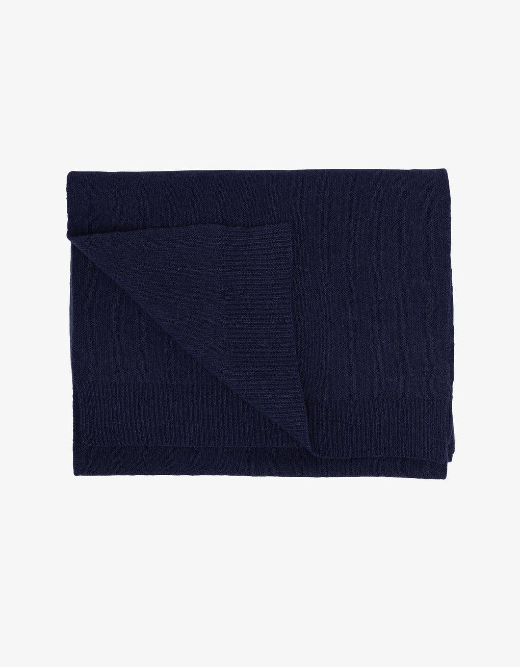 Schal Merino Wool Navy Blue von Colorful Standard